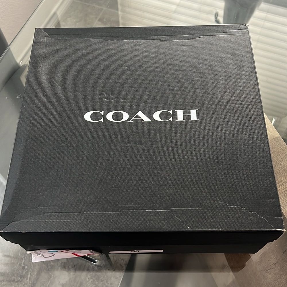 COACH Prestyn Ankle Booties Burnished Amber, Leather Suede, New, Size 9 - Picture 15 of 16